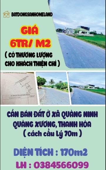 Cần Bán Lô Đất Xã Quảng Ninh Huyện Quảng Xương Thanh Hóa