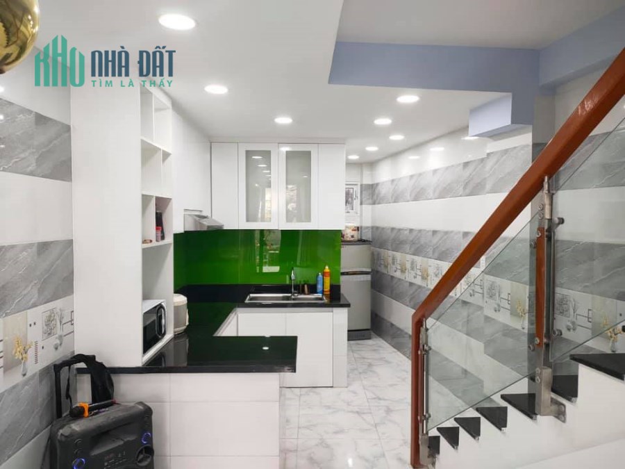 Nhà Nơ Trang Long, Bình Thạnh, 53m2, 4 tầng, chỉ 4 tỷ 500.