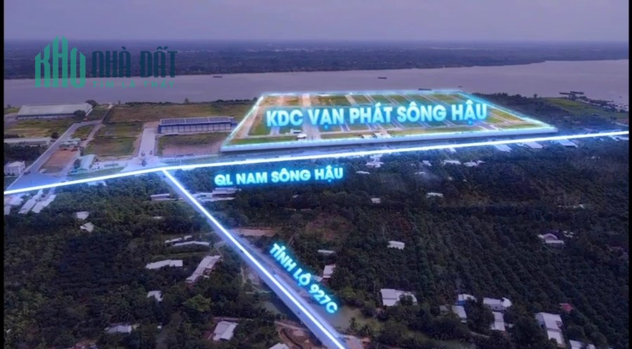 Đất vàng vùng ven TP Cần ThơKDC Thương mại Vạn Phát Sông Hậu, vị trí vàng đầu tư 760 triệu