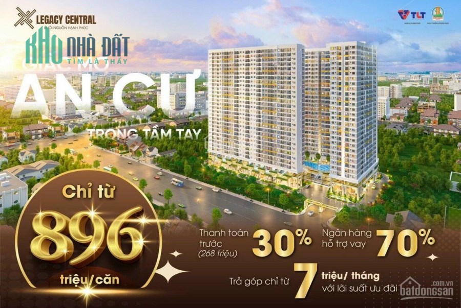 Nhận Đặt chổ 200 sản phẩm căn hộ Legacy Central