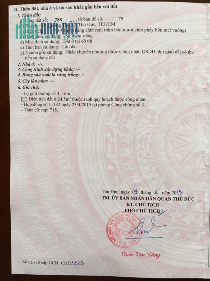 Cần bán nhà mặt tiền đang KD, đường số 3, P.Trường Thọ, Thủ Đức, HCM, giá tốt