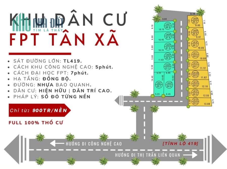 CĐT mở bán đất nền xã Tân Xã huyện Thạch Thất sát CNC Hòa Lạc, giá đầu tư cực tốt