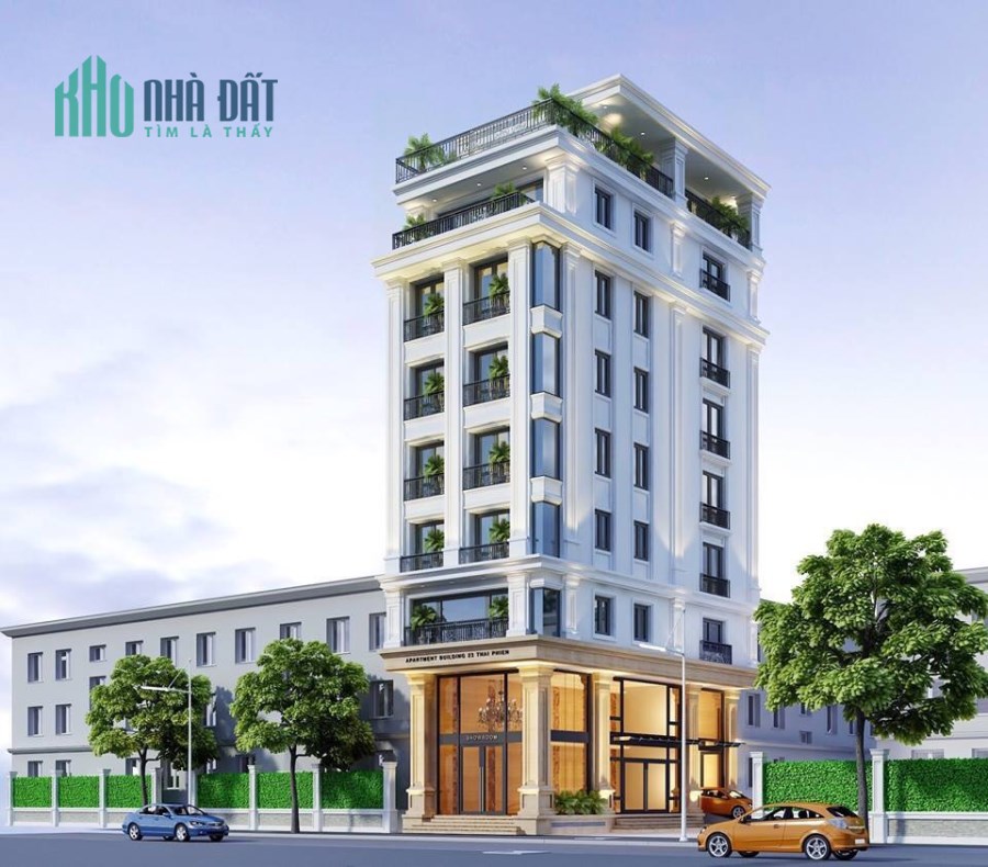 Bán toà nhà phố Thái Hà, 3 ô tô, thang máy, vỉa hè, kinh doanh, 60m2 x 9T. MT 5m. 23.6 tỷ