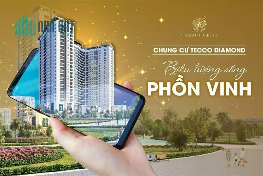 Cơ hội sở hữu suất ngoại giao căn hộ 2PN 64m2 dự án Tecco Diamond Thanh Trì