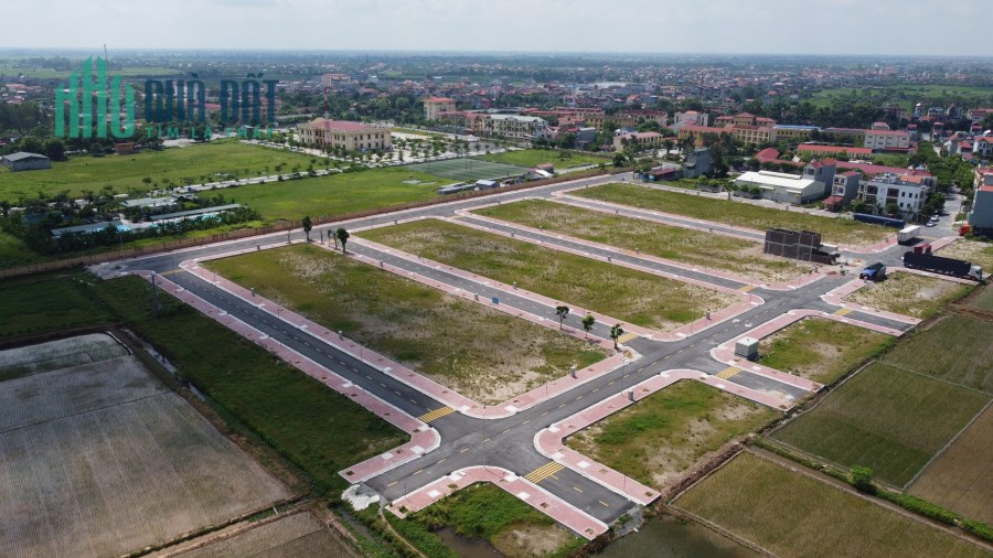 Bán đất nền sổ đỏ khu dân cư mới Dị Chế, trung tâm thị trấn Vương, Huyện Tiên Lữ - Hưng Yên