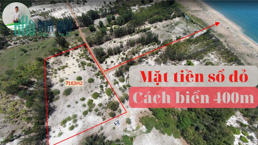 Đất ven biển Hòa Thắng, 7163m2 mặt biển