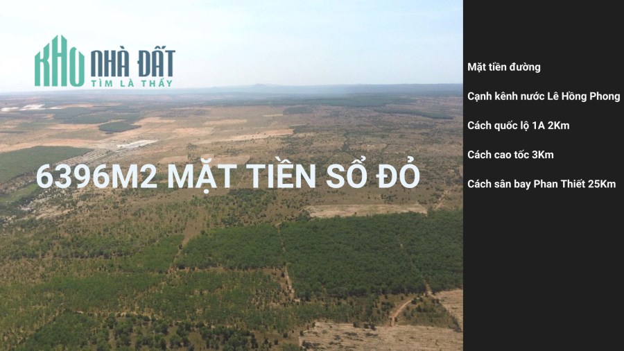 6396m2 mặt tiền, SHR, đất nông nghiệp Bình Thuận