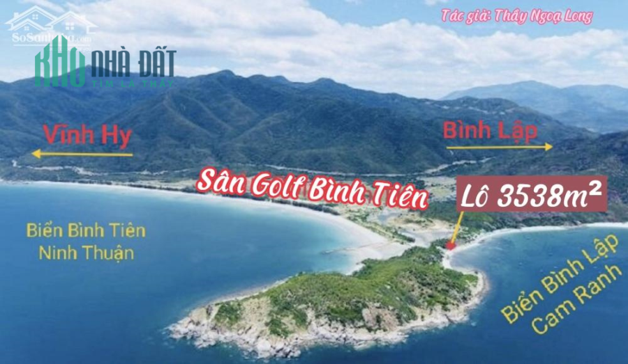 Mặt biển 3538m² Bình Lập - Cam Ranh gần sân Golf Bình Tiên