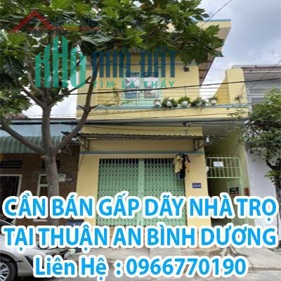 Bán gấp dãy nhà trọ tại Thuận An, Bình Dương, 4,05 tỷ, 0966770190