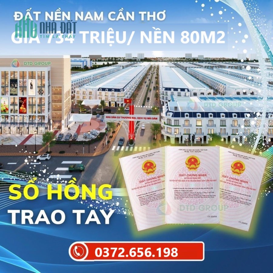 Đất Nền Dự án Vạn Phát Sông Hậu: Sống thi vị- đắc giao thương