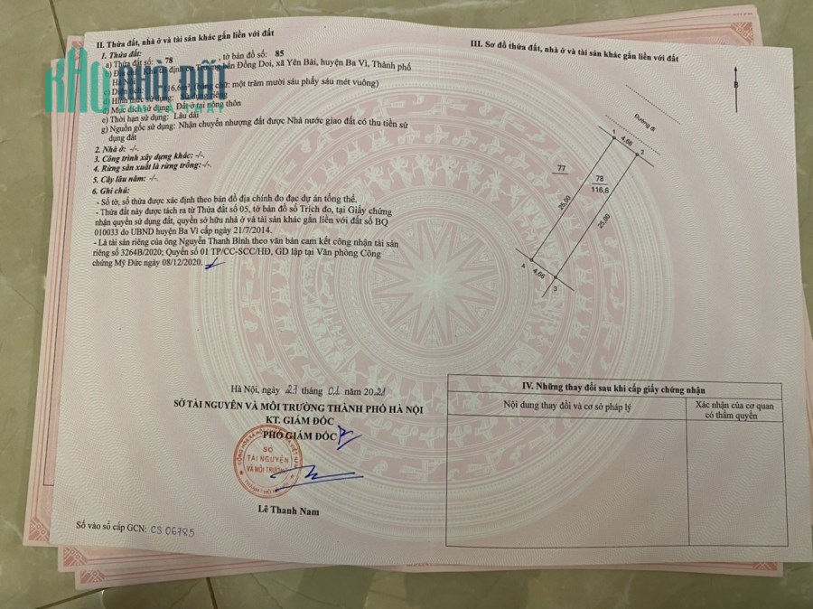 Đất tái định cư Đồng Doi Hòa lạc Hà Nội