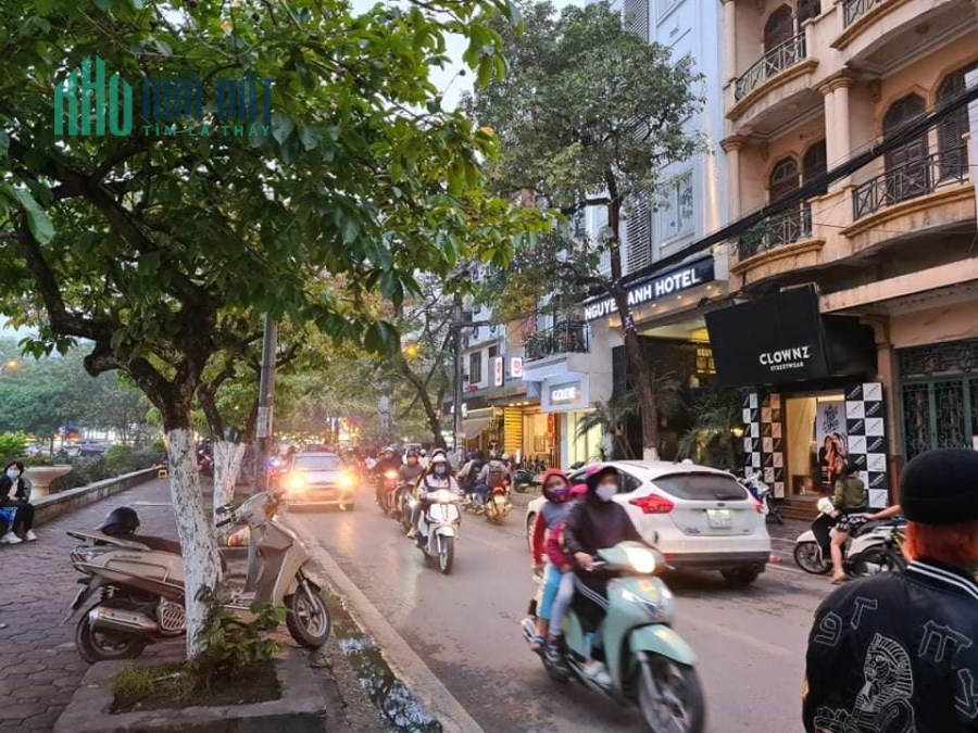 Bán nhà MẶT PHỐ Hồ Đắc Di: Lô góc, View hồ, Ôtô, Vỉa hè, KD, 80m2, MT 6m, 28 Tỷ-0975642942