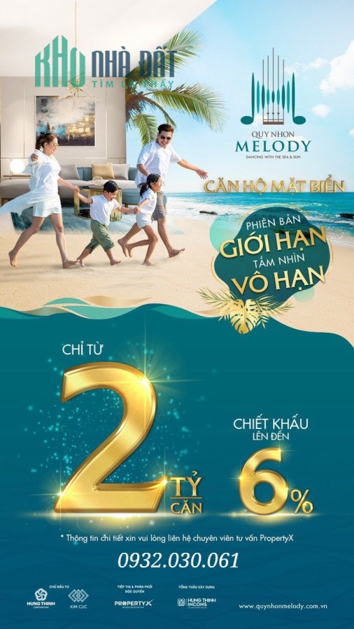 quy nhơn melody chỉ 30tr/m2 , view biển trọn vẹn ,chiết khấu 6-24% - 0932030061