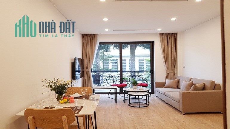 Cho thuê căn hộ dịch vụ tại Từ Hoa, Tây Hồ, 120m2, 2PN, ban công, đầy đủ nội thất mới hiện đại