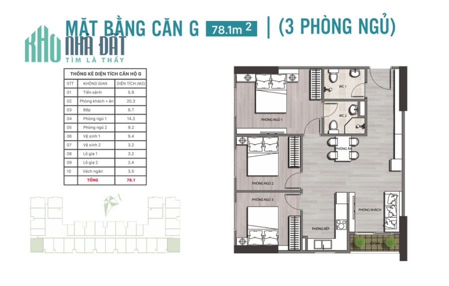 Chủ nhà gửi bán căn 3PN Ecolife Riverside  view Sông