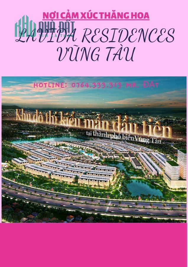 bán gấp căn biệt thự song lập dự án Lavida Residences Vũng Tàu