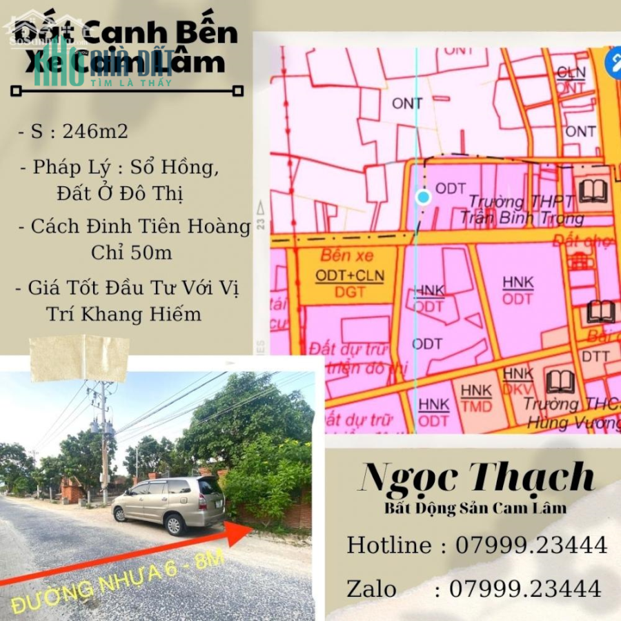 Đất Gần Bến Xe Cam Lâm - Khanh Hoà