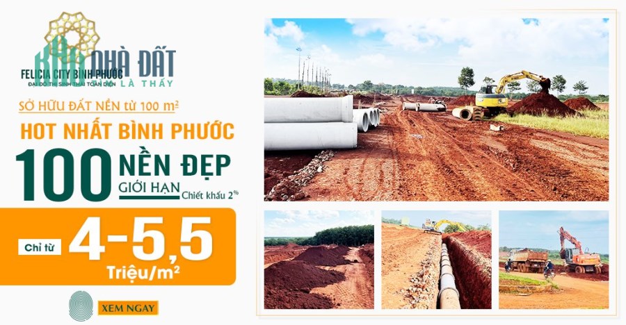 Chốt ngay lô 4 triệu/m2 Phú Riềng nhận chiết khấu 7% kèm chỉ vàng