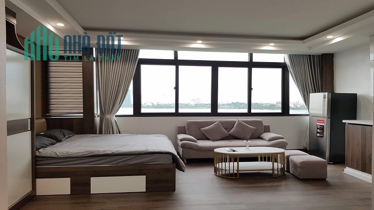 Cho thuê căn hộ dịch vụ tại Võng Thị, Tây Hồ, 70m2, 2PN, view hồ, đầy đủ nội thất mới hiện đại