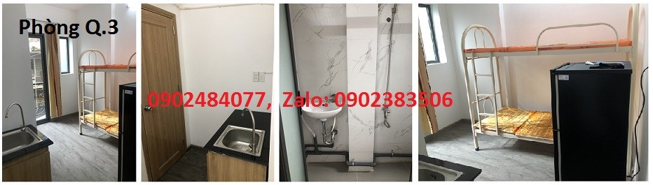 Phòng cho thuê quận 3 + quận 10, TPHCM - 0902484077