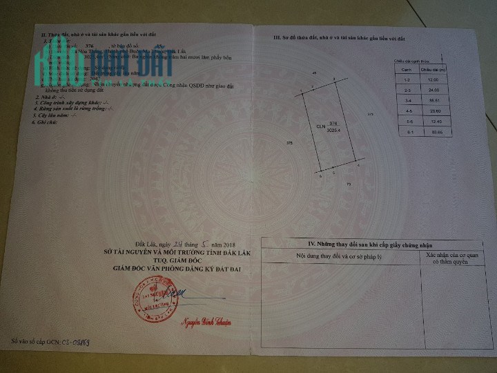 Bán 4.700m2 đất TP Buôn Ma Thuột, SHR, giá 4.7 tỷ. Lh:0903559293