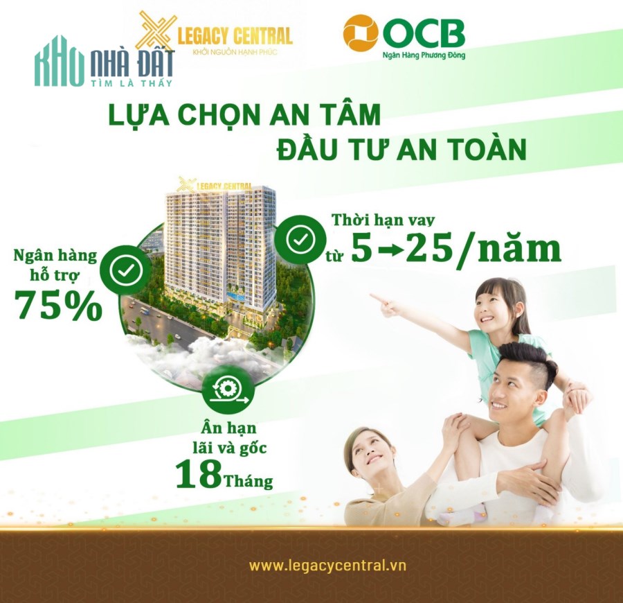 Legacy Central, điểm đến kết nối giấc mơ an cư chất lượng, tại trung tâm Thuận An, Bình Dương