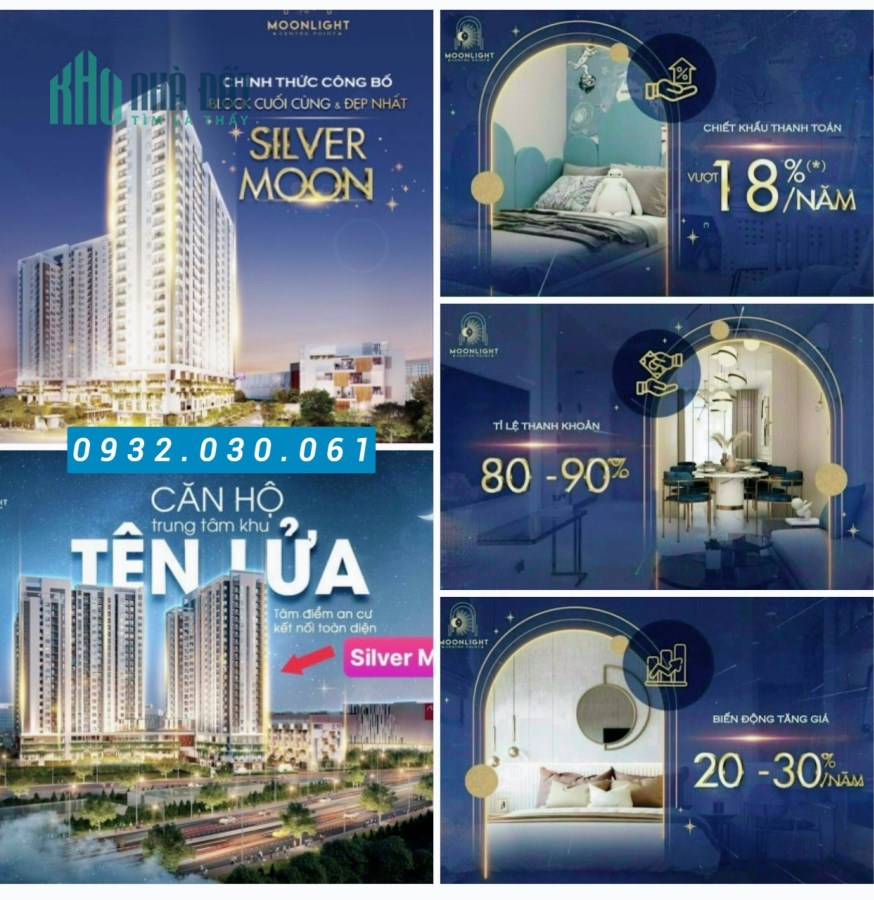 moonlight center point chỉ 55tr/m2 trung tâm khu tên lửa - aeon mall 0932030061