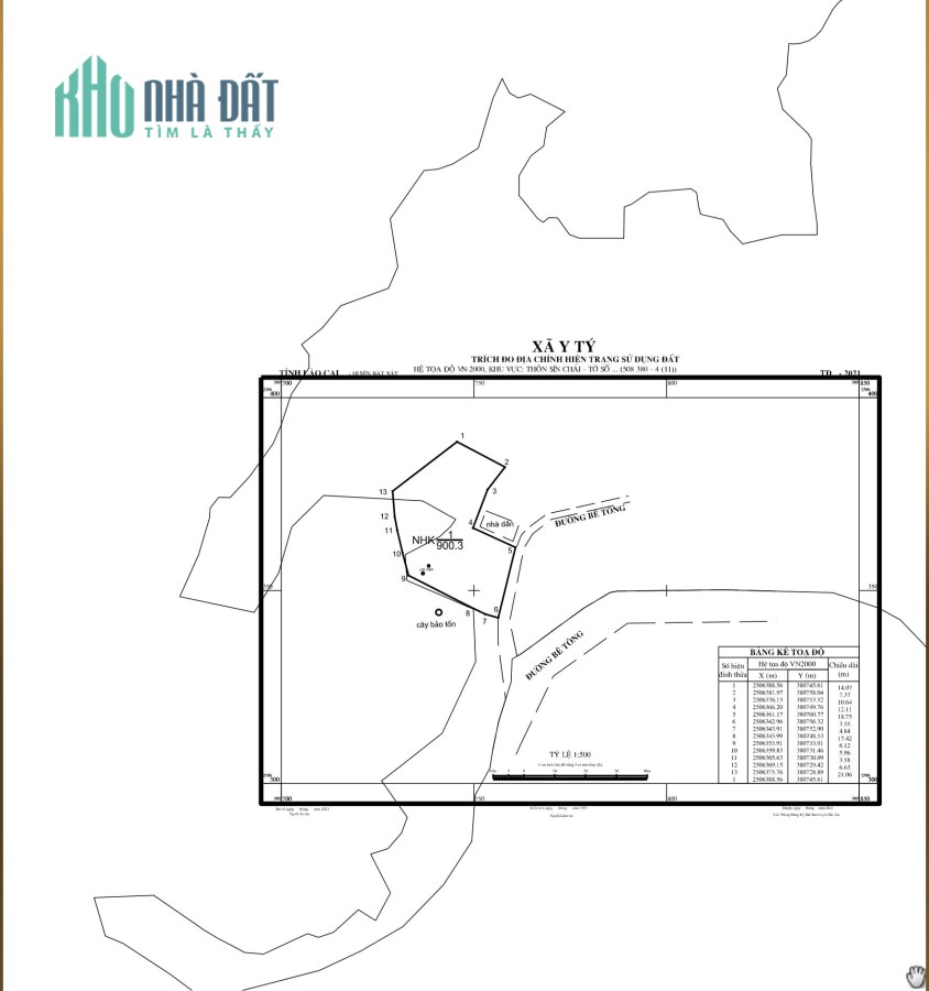 Mảnh đất 900m2 thôn Sin Chải - Y Tý (Sapa 2) nơi săn mây đón tuyết