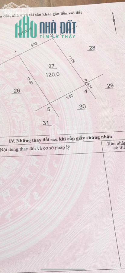 Bán nhanh mảnh đất đẹp vuông vắn 120m2, MT 9m, đường 2 ô tô tránh Phạm Văn Đồng. Giá 17.5 tỷ