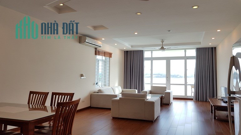 Cho thuê căn hộ dịch vụ tại Yên Hoa, Tây Hồ, 100m2, 2PN, view hồ, ban công, đầy đủ nội thất hiện đại