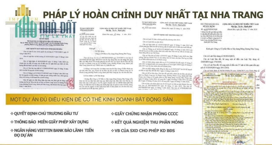 Chính thức mở đặt chỗ chọn vị trí thuận lợi, đắc địa nhất căn hộ cao cấp Imperium Town Nha Trang