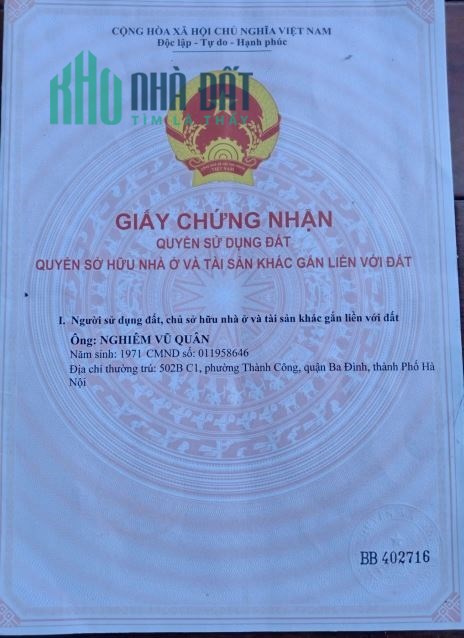 Cần bán lô đất đẹp 100m2 tại thôn ấp Kim Ngưu, xã Tân Tiến, huyện Văn Giang, Hưng Yên