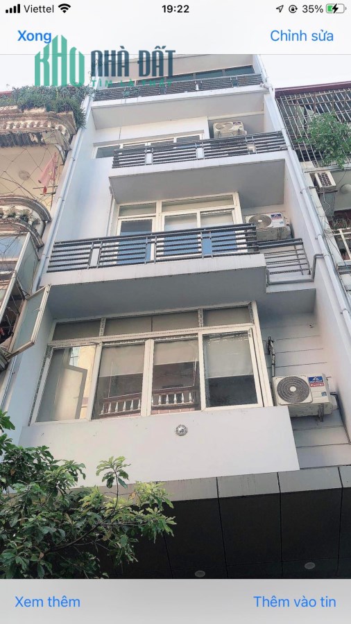Bán gấp nhà mặt phố Trần Quốc Vượng 44m2 x4 tang mặt tiền 5m giá 12.8 tỷ