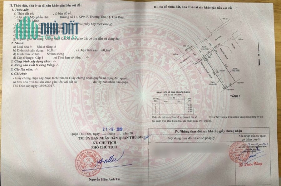 Đất đường số 11 Trường Thọ HXH - 62m2(4,5x14), SHR, 5,3tỷ TL. Lh:0772642813.