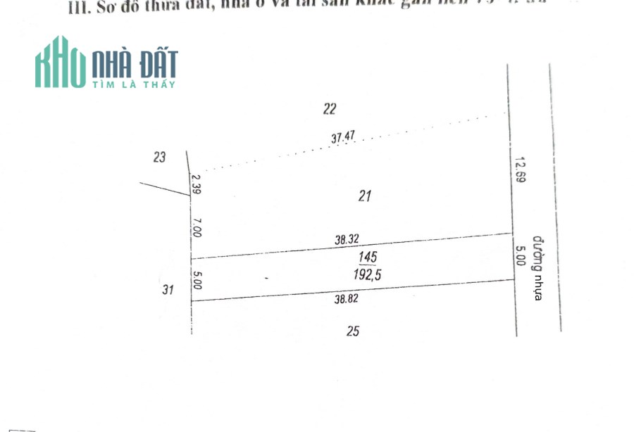 Cần bán GẤP đất thổ cư mặt tiền đường nhựa tại P.3, TP.Tây Ninh