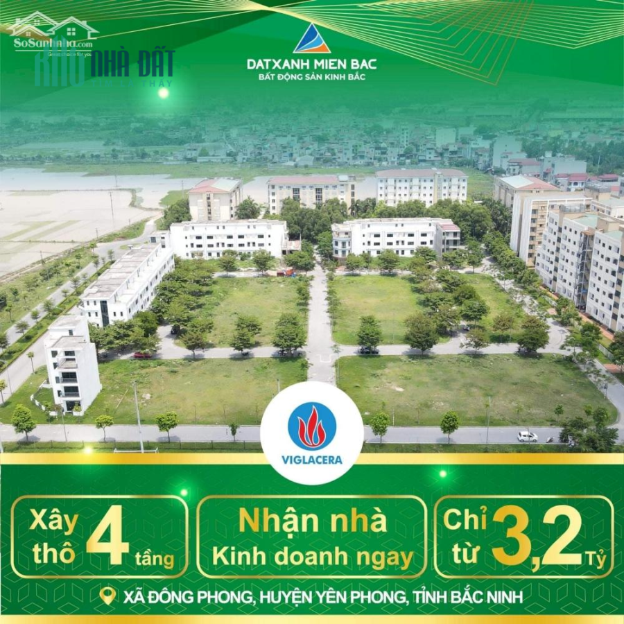 ⭐Nhà 4 Tầng - Khu VIGLACERA Đông Yên- Giá CĐT : 0964 023456