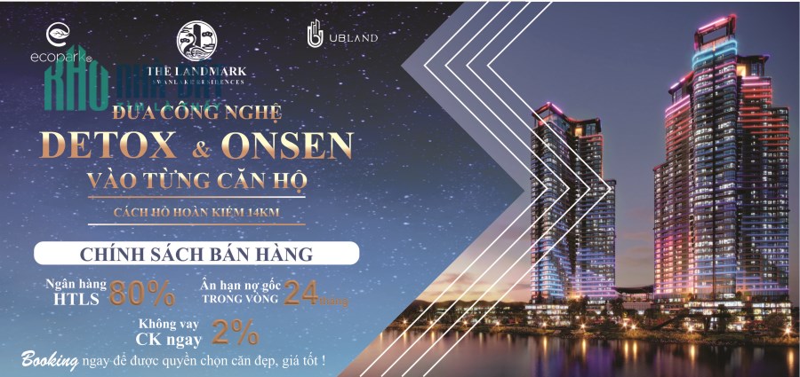 Bán nhanh căn 3 ngủ khoáng nóng Landmarkk 123m giá hơn 6tỷ -LH: 0984 956 811