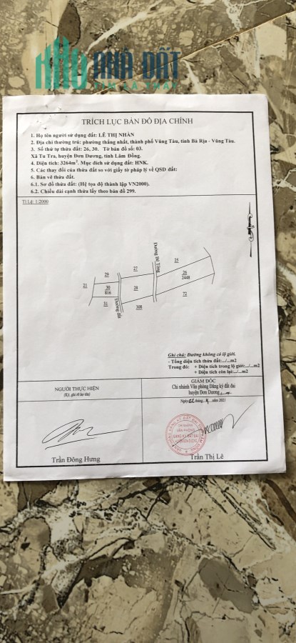 Cần bán Gấp lô đất đẹp gần Cầu Ông Thiều, huyện Đơn Dương, Lâm Đồng, giá tốt