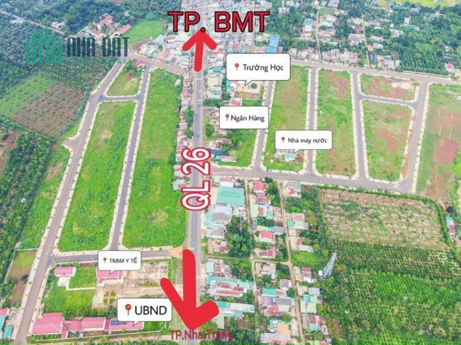 Bán 2 lô đất liền kề trung tâm hành chính mới, cửa ngõ TP Buôn Ma Thuột