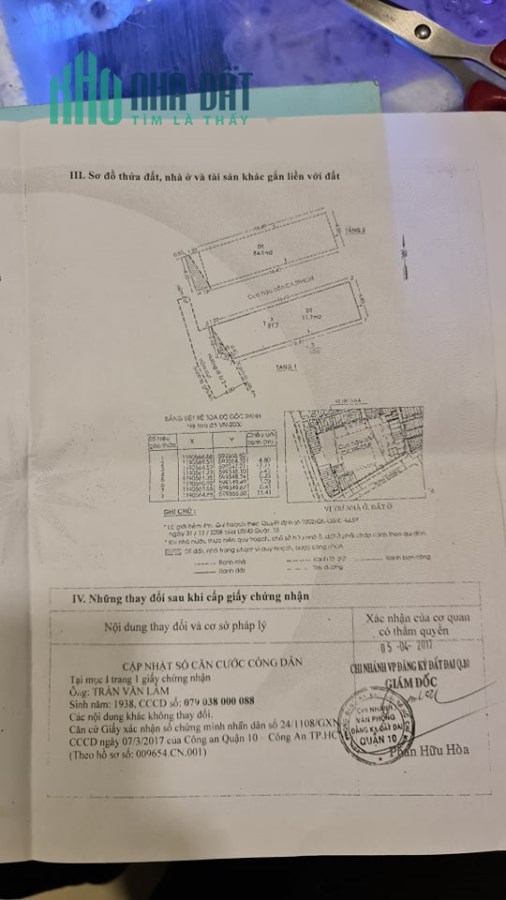 Nhà 1 chủ lâu đời. HXH đường 3-2, Quận 10, 90m2 NGANG 5M DÀI 18M.