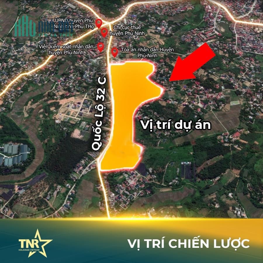 Hàng F0 đất nền TNR Star Phong Châu - Phù Ninh ngã 3 Phù Lỗ sổ đỏ vĩnh viễn giá đầu tư