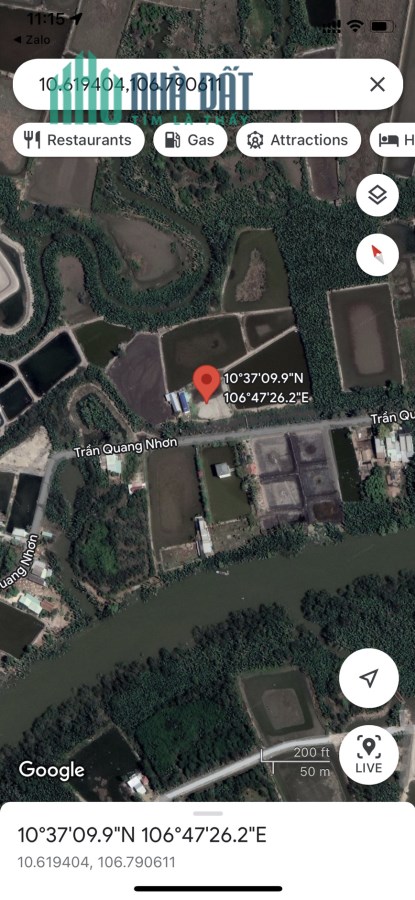 Bán đất MT Đường EC, Bình Khánh, Cần Giờ: 34 x 33, giá 7,5 tỷ