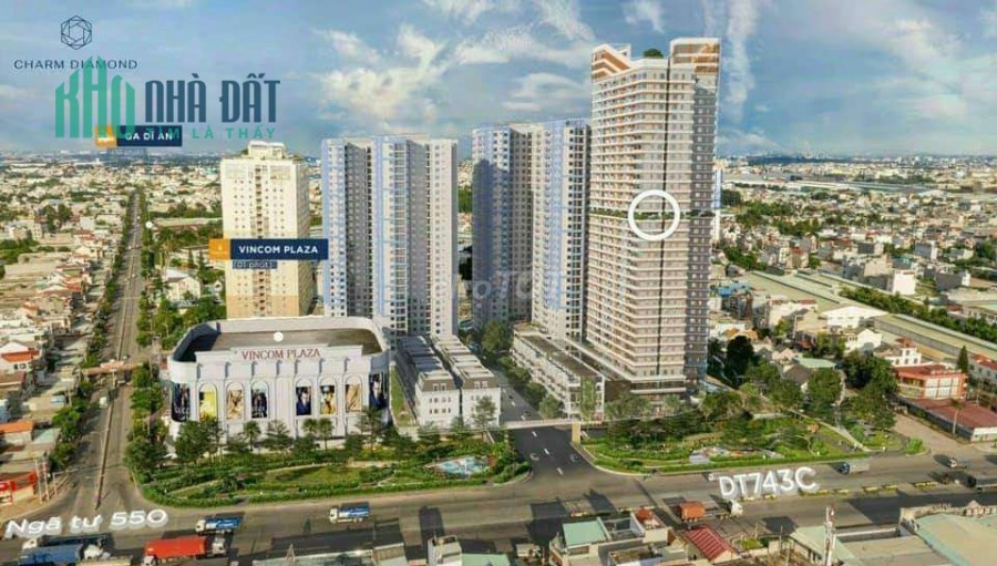 Chính chủ cần bán căn hộ Charm City Bình Dương, 1 PN tầng cao