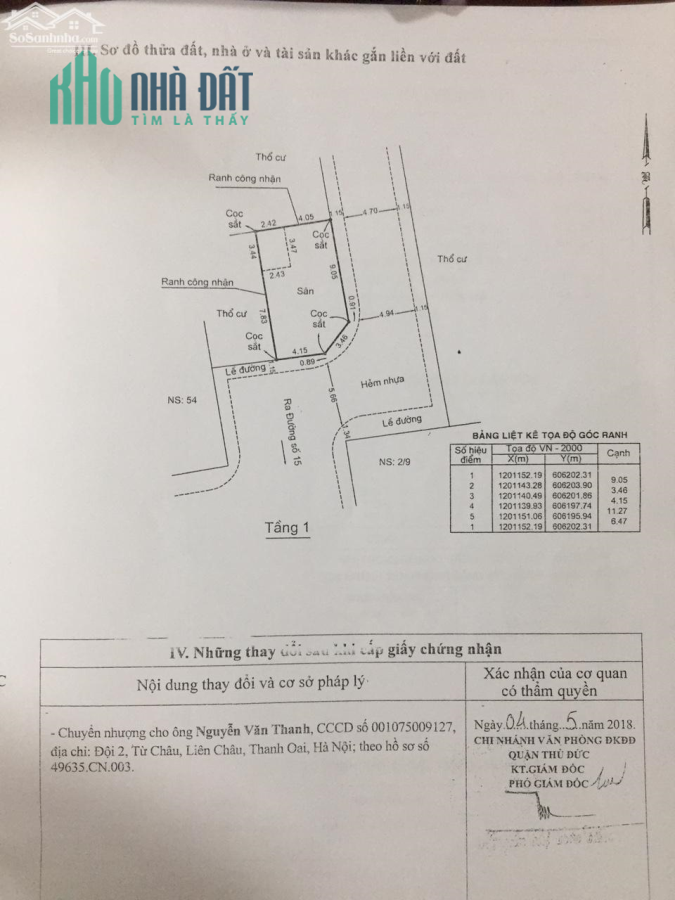 Chính chủ cần bán gấp . Lô góc. ngang 6,50m. xe hơi đỗ cửa, quay đầu