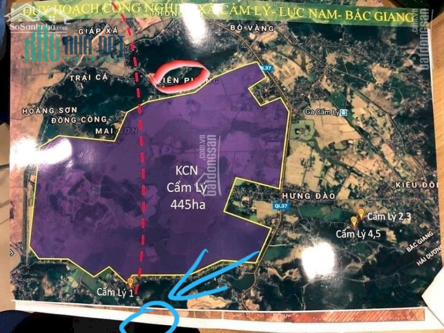 1 LÔ ĐẤT NẰM GIỮA 2 KHU CN 404 HA VÀ 662 HA GIÁ CHỈ 2 TRIỆU/M2 LH NGAY NHẬN THÔNG TIN