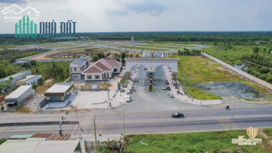 Đất nền KDC Quốc Linh Diamond City Đức Hòa Long An 5mx18m