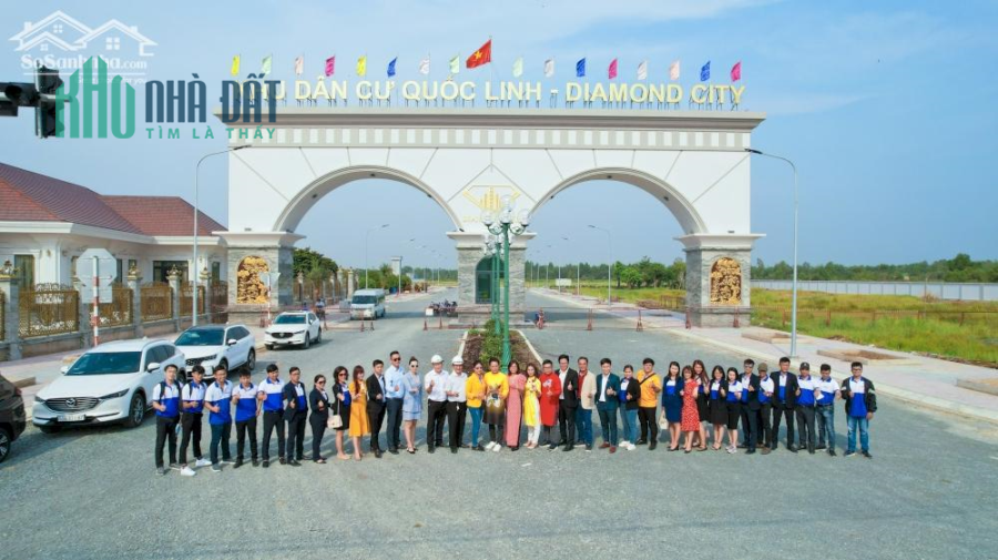 Đất nền KDC Quốc Linh Diamond City Đức Hòa Long An 5mx18m