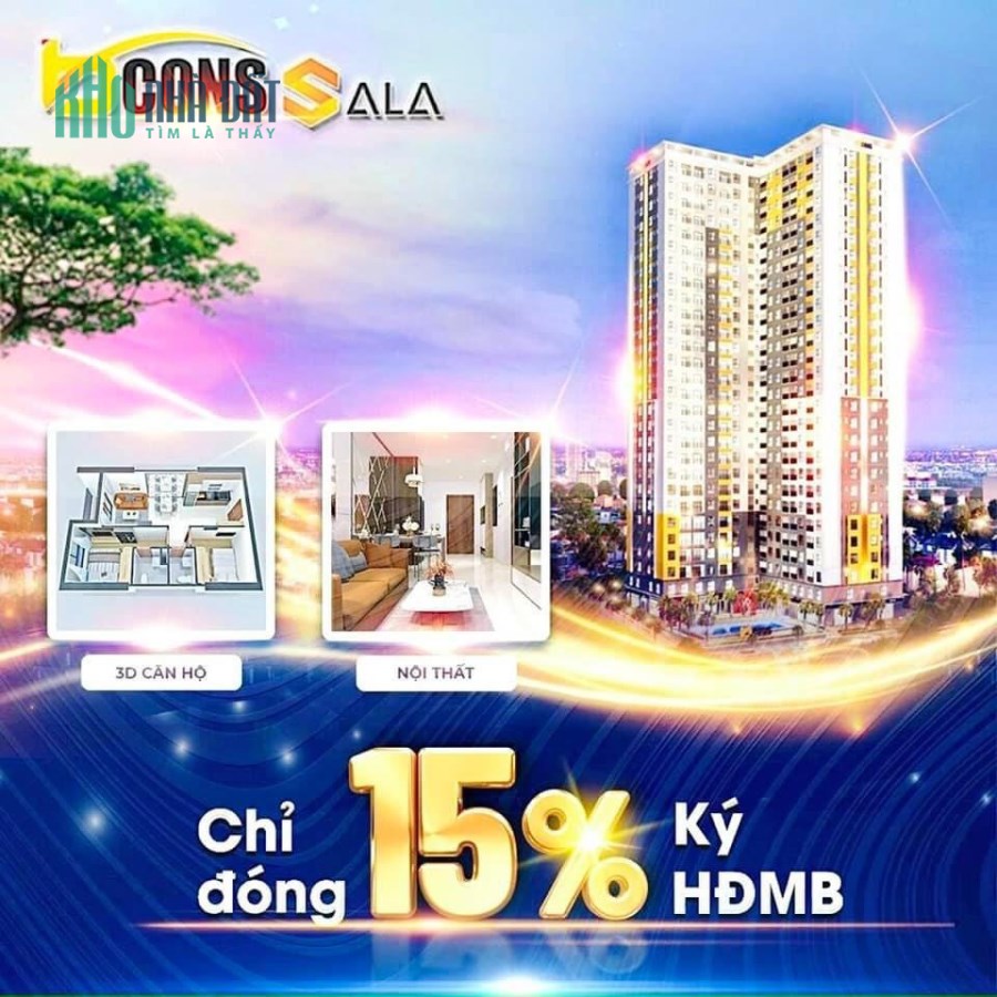 Rổ hàng chủ đầu tư Bcons Sala đóng 15% nhận nhà mới thanh toán tiếp