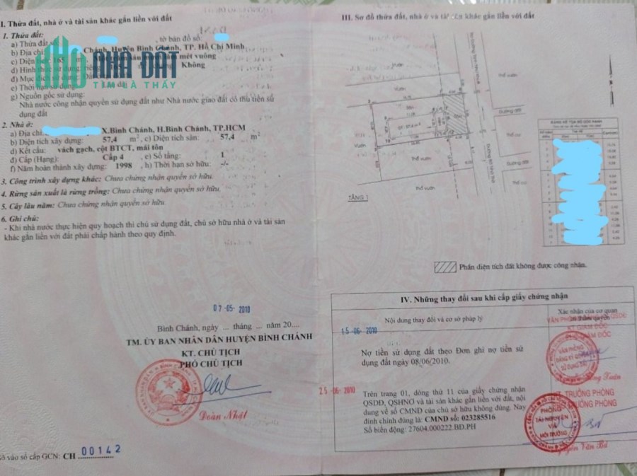Bán nhà mặt tiền Đường Bờ Nhà Thờ Bình Chánh, 25 tỷ, 625m2, lh:0915511513.