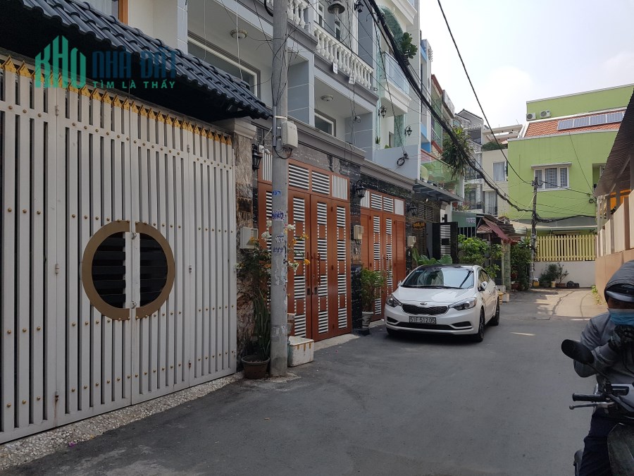 BÁN GẤP NHÀ HXH 8M,P9 HẺM THÔNG, DT 4X15M , 3 LẦU , MỚI 99%